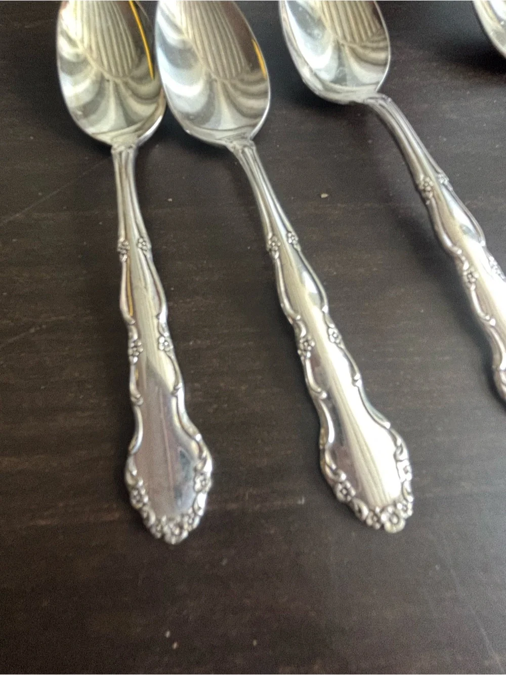 1881 rogers set of 7 small stainless spoons